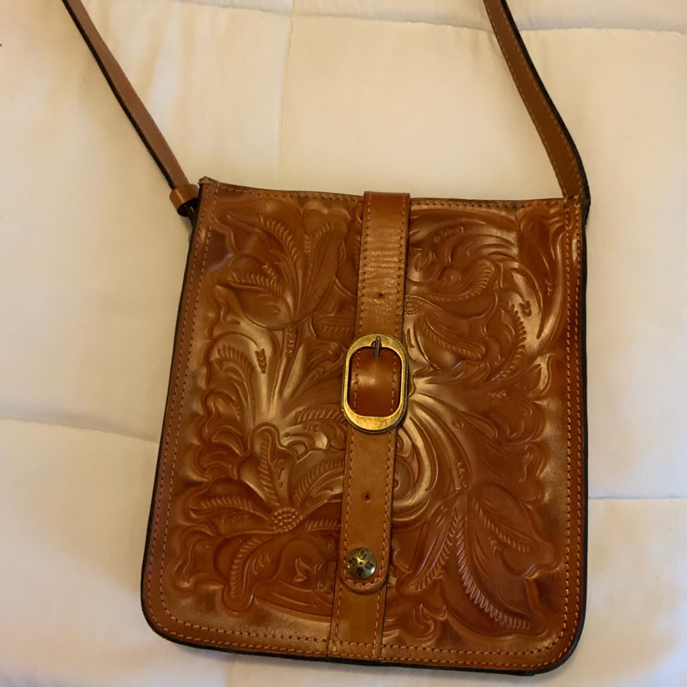 Patricia Nash cognac crossbody